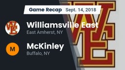 Recap: Williamsville East  vs. McKinley  2018