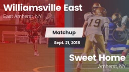Matchup: Williamsville East vs. Sweet Home  2018