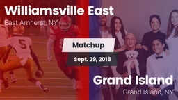 Matchup: Williamsville East vs. Grand Island  2018