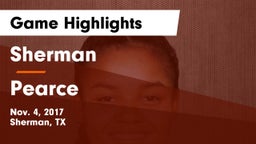 Sherman  vs Pearce  Game Highlights - Nov. 4, 2017
