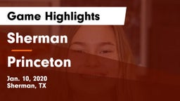 Sherman  vs Princeton  Game Highlights - Jan. 10, 2020