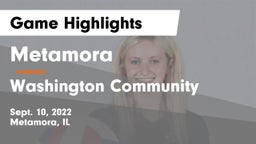 Metamora  vs Washington Community  Game Highlights - Sept. 10, 2022