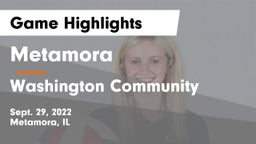 Metamora  vs Washington Community  Game Highlights - Sept. 29, 2022