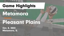 Metamora  vs Pleasant Plains  Game Highlights - Oct. 8, 2022