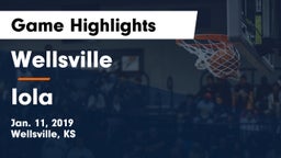 Wellsville  vs Iola  Game Highlights - Jan. 11, 2019