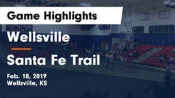 Wellsville  vs Santa Fe Trail Game Highlights - Feb. 18, 2019