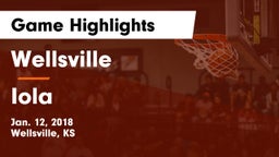 Wellsville  vs Iola  Game Highlights - Jan. 12, 2018