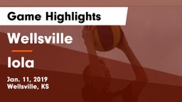 Wellsville  vs Iola  Game Highlights - Jan. 11, 2019