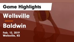 Wellsville  vs Baldwin  Game Highlights - Feb. 12, 2019