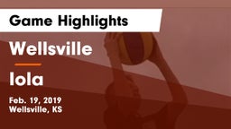 Wellsville  vs Iola  Game Highlights - Feb. 19, 2019