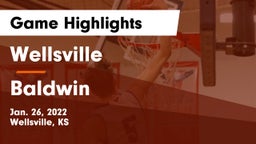 Wellsville  vs Baldwin  Game Highlights - Jan. 26, 2022