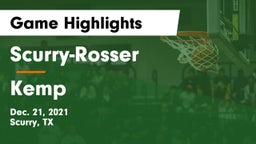 Scurry-Rosser  vs Kemp  Game Highlights - Dec. 21, 2021