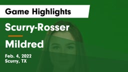 Scurry-Rosser  vs Mildred  Game Highlights - Feb. 4, 2022