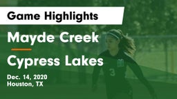 Mayde Creek  vs Cypress Lakes  Game Highlights - Dec. 14, 2020