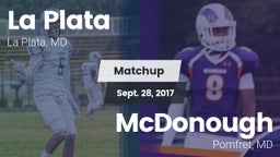 Matchup: La Plata  vs. McDonough  2017