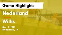 Nederland  vs Willis  Game Highlights - Dec. 7, 2023