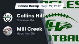 Recap: Collins Hill  vs. Mill Creek  2017