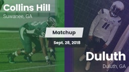 Matchup: Collins Hill High vs. Duluth  2018