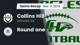 Recap: Collins Hill  vs. Round one 2018