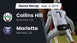 Recap: Collins Hill  vs. Marietta  2019