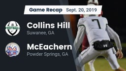 Recap: Collins Hill  vs. McEachern  2019