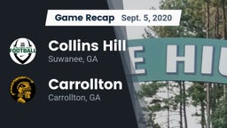 Recap: Collins Hill  vs. Carrollton  2020
