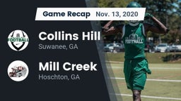 Recap: Collins Hill  vs. Mill Creek  2020