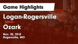 Logan-Rogersville  vs Ozark Game Highlights - Nov. 30, 2018