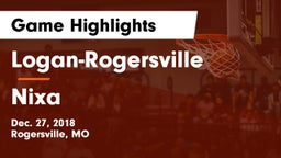 Logan-Rogersville  vs Nixa  Game Highlights - Dec. 27, 2018