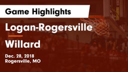 Logan-Rogersville  vs Willard  Game Highlights - Dec. 28, 2018