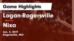 Logan-Rogersville  vs Nixa  Game Highlights - Jan. 4, 2019