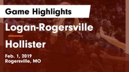 Logan-Rogersville  vs Hollister  Game Highlights - Feb. 1, 2019