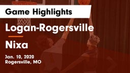 Logan-Rogersville  vs Nixa  Game Highlights - Jan. 10, 2020