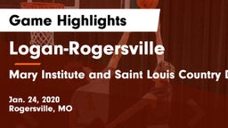 Logan-Rogersville  vs Mary Institute and Saint Louis Country Day School Game Highlights - Jan. 24, 2020