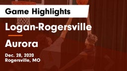 Logan-Rogersville  vs Aurora  Game Highlights - Dec. 28, 2020