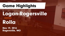 Logan-Rogersville  vs Rolla  Game Highlights - Nov 19, 2016