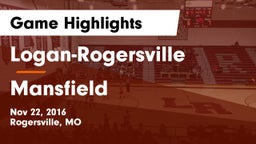 Logan-Rogersville  vs Mansfield Game Highlights - Nov 22, 2016