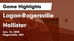 Logan-Rogersville  vs Hollister Game Highlights - Jan. 16, 2020