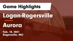 Logan-Rogersville  vs Aurora  Game Highlights - Feb. 18, 2021