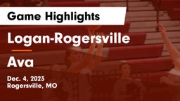 Logan-Rogersville  vs Ava  Game Highlights - Dec. 4, 2023