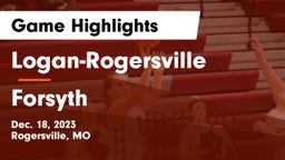 Logan-Rogersville  vs Forsyth  Game Highlights - Dec. 18, 2023
