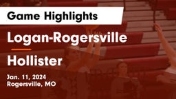 Logan-Rogersville  vs Hollister  Game Highlights - Jan. 11, 2024