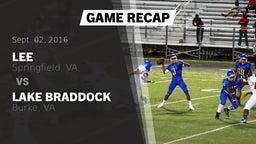 Recap: Lee  vs. Lake Braddock  2016