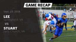 Recap: Lee  vs. Stuart  2016