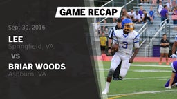 Recap: Lee  vs. Briar Woods  2016