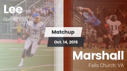 Matchup: Lee  vs. Marshall  2016