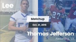 Matchup: Lee  vs. Thomas Jefferson  2016