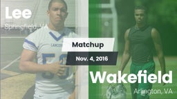 Matchup: Lee  vs. Wakefield  2016