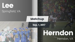 Matchup: Lee  vs. Herndon  2017