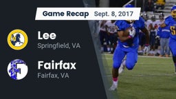 Recap: Lee  vs. Fairfax  2017